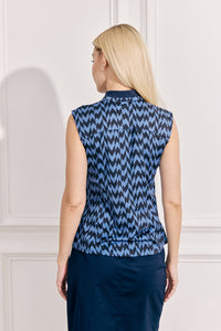 Bacall Sleeveless Geo Print